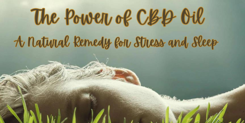 CBD sleep stress anxiety